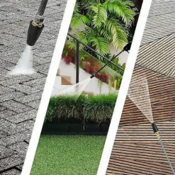 Højtryks roterende dyse, 3600 PSI turbo roterende dyse spidser, 1/4" lynkobling roterende højtryksrenserdyser til l