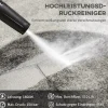 Højtryksrenser Med Ruller Inkl. 5 Stk. Tilbehør, 150 Bar Arbejdstryk, Med 6 M Højtryksslange, 1800 W, Max. Vandmængde: 510 L/H Blå