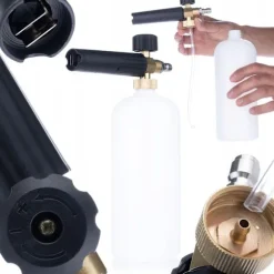 Højtryksrenser Sæt 5-i-1 300 Bar M22 – Pistol, Skumlanse 1L, 5 QC Dyser, Roterende Børste | Quick Connect | Kompatibel med Lavor, Parkside, Karcher HD | Fyndiq