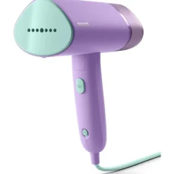 Håndholdt damper - PHILIPS - STH3010/70 - Sammenfoldelig damperserie 3000 - 20gr/min kontinuerlig damp - 1000W - klar på 30sek - Grøn Vandgrøn