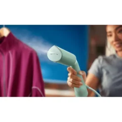 Håndholdt steamer - PHILIPS - STH5010/70 - 1300 W - Vertikal dampning - Kontinuerlig dampudslip - Ledning: 2,5 m - Grøn Grön