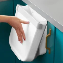 Hængbar skraldespand - foldbar White