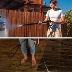 Hojtryksslange 10M Quick Connect – Nylonforstaerket | Max 200 Bar | Reservedel til Bosch AQT 35-12, AQT 37-13
