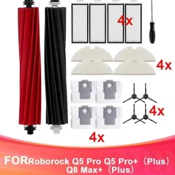 Hot tilbud til lav pris! Reservedele til Q5 Pro, Q5 Pro+ (Plus), Q8 Max og Q8 Max+ (Plus) robotstøvsugere - Glad