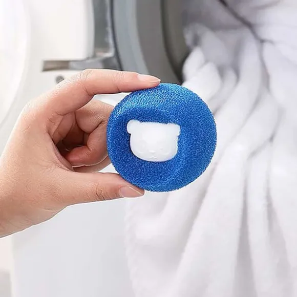 Hårborttagningspuder til vaskemaskine 6 stk Blå
