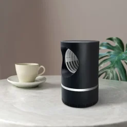 (Hvid)Ny sort teknologi LED myggelurelampe indendørs insektfælde USB elektrisk myggemorder
