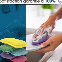 IC CNE Sæt med 10 Vaskbare og Genanvendelige Mikrofiber Svampe