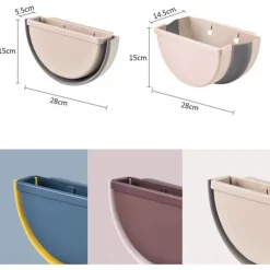 IC Foldbar Køkkenspand, Hængende Skraldespand, Lille Bærbar Skraldespand (Beige)