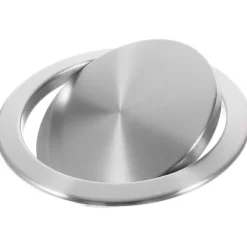 Indbygget klapdæksel Forsænket skraldespands låg Auto klap Skraldespand Forsænket skraldespands låg (FMY) Silver 22.80X22.80X3.30CM