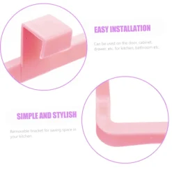 Innovativ skraldeposeholder til skabe, bærbar skraldeposeholder til køkkenskabslåge, pladsbesparende design, egnet til låger under 2 cm tykke