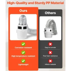 Kit til ventilering af tørretumbler 3 i 1 - Duoku - med vandbeholder - udvideligt afløbsrør af aluminium 1,5 m