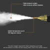 [KK]*Håndholdt højtryksdamper, damprenser, 2500W damprenser med børstehoveder Kompatibel med køkken, badeværelse, bil (hvid) {KDO}