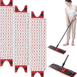 [KK]3-pak mopprefill til Vileda mikrofibermoppesæt, til Vileda Ultramax moppe 2-i-1 absorberende refill(bt){KPO}