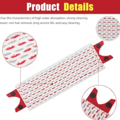 [KK]3-pak mopprefill til Vileda mikrofibermoppesæt, til Vileda Ultramax moppe 2-i-1 absorberende refill(bt){KPO}