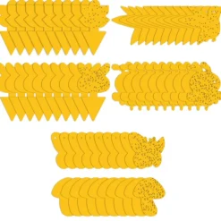 Klistrende fælde mod bananfluer og skadedyr på potteplanter 60-pak Yellow Yellow