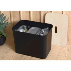 Källsortering med lock SmartStore Collect 13L Grå Grey