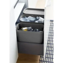 Källsortering med lock SmartStore Collect 13L Grå Grey