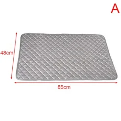 Kompakt bærbar strygemåtte Strygebræt Rejsetørrer Vaskemaskine Silver 48*85cm