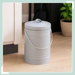 Kompostbeholder med lugtfilter, 5 liters kapacitet