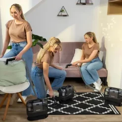 KotiCidsin Sofa Tæpperenser, Shampooer 500W, Tekstilrenser til Tæpper, Madrasser, Bilinteriør, Gardiner Sort