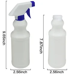 Kraftige Sprayflasker, 500 ml (4-pak), Justerbar Dyse med Fin Tåge & Stråle, Holdbar HDPE-konstruktion Modstår Kemikalier, Lækagesikker