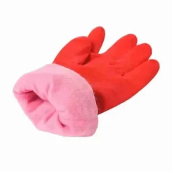 KZQ-Opvaskehandsker plus fløjl varme husholdningshandsker vinter latex pvc handsker lange rene vandtætte husholdningshandsker