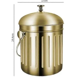 3l Dobbeltlags Isspand i Rustfrit Stål, Fortykket Isspand, B
