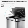 50L sensor skraldespand, rustfrit stål, lugtkontrol
