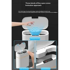 13l Smart Sensor Automatisk Skraldespand Hjem Inductions Skraldespand Toilet Vandafvisende Smal Søm Senso
