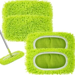 [LCS] Genanvendelige mikrofiber tørmoppeklude til vådmopper, kompatible med Swiffer Sweeper moppe, erstatningsmopper til rengøring af hårde trægulve (C) | Fyndiq