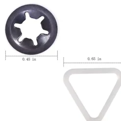 [LCS] Tørretumbler Remhjulssæt Kompatibel med Whirlpool WPW10314173 W10314171 4392065 WP4392065 691366 341241 349241T
