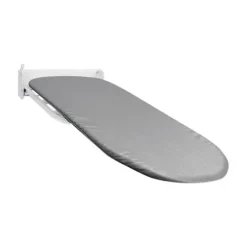 [LCS]Vægmonteret strygebræt 180 graders rotation hængende til stue små rum hvid grå White Gray 92cmx31cm