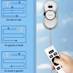 LIECTROUX Robotvasker HCR-10 Hvid - 2800 Pa - 30ml reservoir - Automatisk rengøring - Intelligent selvkørende vinduesvasker Vit