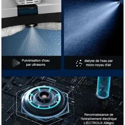 LIECTROUX Robotvasker HCR-10 Hvid - 2800 Pa - 30ml reservoir - Automatisk rengøring - Intelligent selvkørende vinduesvasker Vit