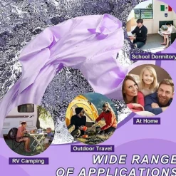 Lille sammenklappelig vaskemaskine, bærbar vaskebalje, Bærbar vaskemaskine, 9L 2 i 1 sammenklappelig vaskemaskine og tørretumbler purple
