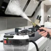 [LLC]*Håndholdt højtryksdamper, damprenser, 2500 W damprenser med børstehoveder til køkken, badeværelse, bil (hvid)