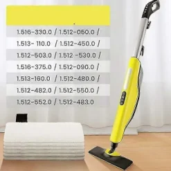 (LWDd) 6 stk. vaskbare trekantede dampere, mikrofiber moppepuder erstatningsgulvbetræk damprenser og dampmoppe reservedele