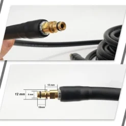 10m højtryksslange til Karcher K-serie K2, K3, K4, K5, K7, kliktype hurtigkobling... (10)