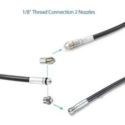 15m Rørrenser til Kärcher Højtryksrenser Bredere Professionel rørkompatibel K2-K7/HD/HDS 180bar 60c °