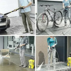 10m Udskiftningsslange til Højtryksrenser Kompatibel med Karcher K Serie K2, K3, K4, K5, K7, Klik Type Hurtigkobling - Perfekt