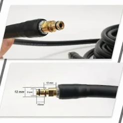 10m Udskiftningsslange til Højtryksrenser Kompatibel med Karcher K Serie K2, K3, K4, K5, K7, Klik Type Hurtigkobling - Perfekt