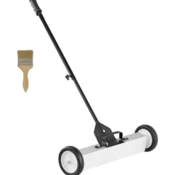 Magnetisk Rullende Fejemaskine-Duoku-50 lb-24 Tommer Skubbe Fejemaskine-med Teleskopisk Håndtag