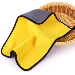 Microfiber Torkduk Superabsorberande fibrer Gul 30*30 CM