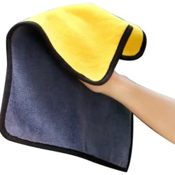 Microfiber Torkduk Superabsorberande fibrer Gul 30*30 CM