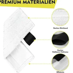 Mikrofiber Kludesæt til Karcher Damprenser EasyFix SC 1, SC 2 (FMY) As Shown