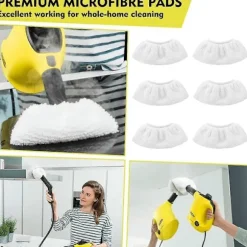 Mikrofiber Kludesæt til Karcher Damprenser EasyFix SC 1, SC 2 (FMY) As Shown