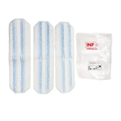 Mikrofiber Moppepude Genopfyldninger - 3 Pak, Kompatibel med Vileda H2Pro & O-Cedar H2Pro