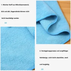 Mikrofiber Rengøringsklud, Hurtigtørrende Superblødt Håndklæde Til Multirengøring, Ultra-Absorberende Og Fnullerfri Rengøringsklude Til Køkken, Bil, | Fyndiq