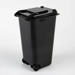 Mini Desktop Skraldespand Plast affaldsspande Med Låg Husholdning Cl Black One Size