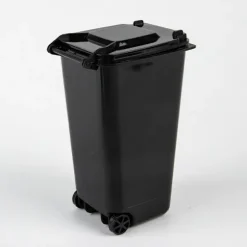 Mini Desktop Skraldespand Plast affaldsspande Med Låg Husholdning Cl Black One Size